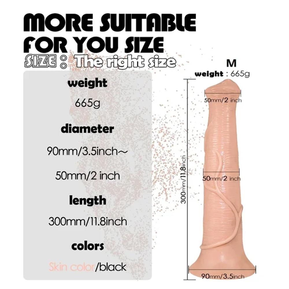 Super Large Realistic Horse Monster Dildo Big Long Dildos with Strong Suction Cup PVC Huge Adult Sex Toys for Men Women Anal Vaginal Masturbation