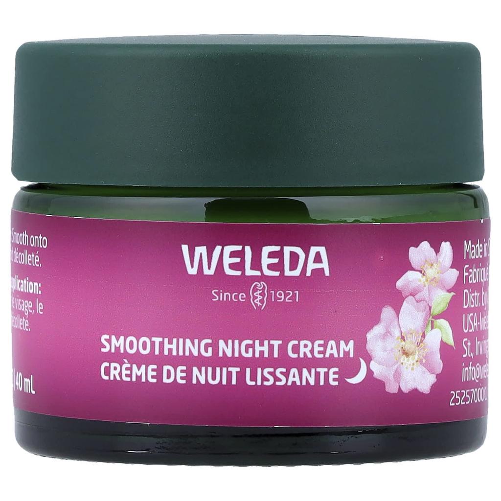 Weleda Smoothing Night Cream, Wild Rose and White Tea, 40ml (1.3 fl oz)