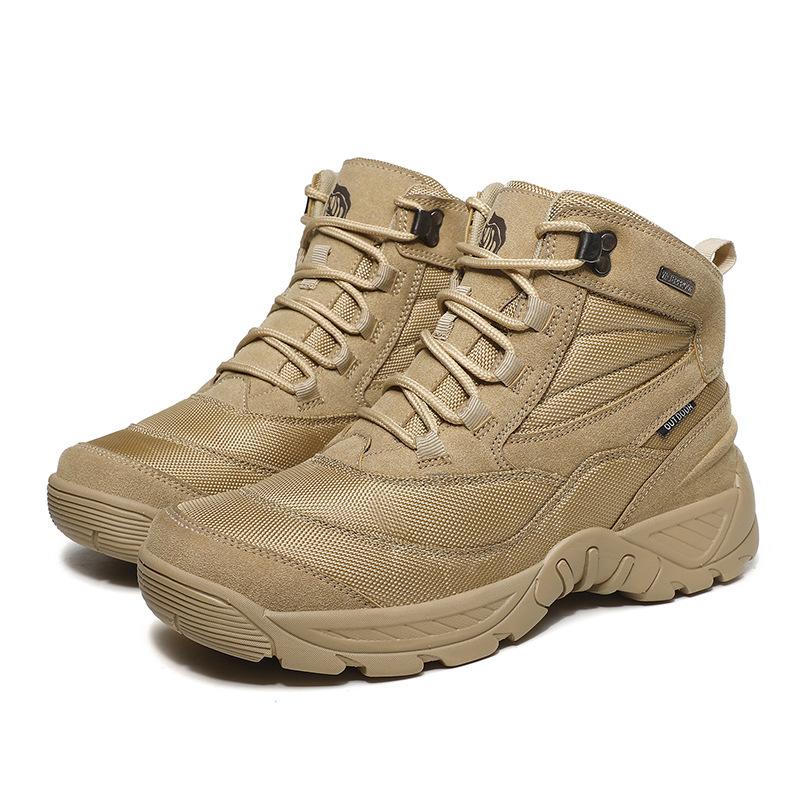 

Тактические ботинки большого размера мужские для активного отдыха, трекинга, тренировок, боевые ботинки с высоким голенищем, военные ботинки на платформе, повседневная обувь, тренировочная обувь 47