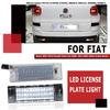 2Pcs Canbus LED License Plate Light For Fiat Bravo Argo Grande Punto Evo Siena 500L Doblo Croma Marea Seicento Tipo