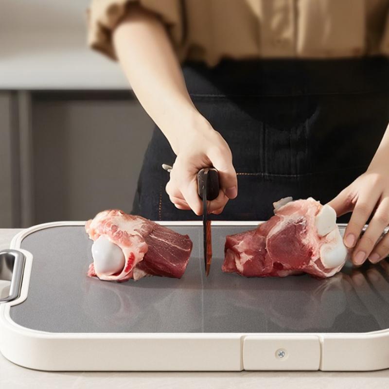 2026 Double‑Sided Titanium Cutting Board, Antibacterial Mold‑Proof Household Kitchen Chopping Board,anti Slip, Anti Mold, Anti-corrosion