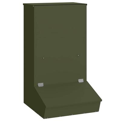 Pig Feeder Olive Green 55 X 51 X 91.5 Cm