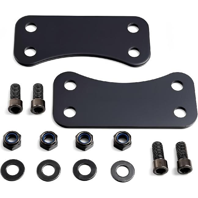 Motorcycle Risers/Lift Brackets Fender for 21" Wheel Upgrade Harley Davidson Touring 2014-2025 (Black)