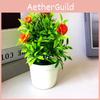 Realistic Rose Bonsai Plant With Durable Plastic Material For Office And Home Decoration