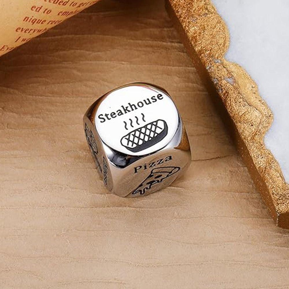 1pc Take Out Dice Date Night Dice for Couples Funny Anniversary Food Cube Game  Husband Wife