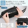 Haroi Women's Shoulder Bag, Small, Large Capacity, Genuine Leather, Mini Shoulder Bag, Pochette, Mini Bag, Casual Bag (Black)