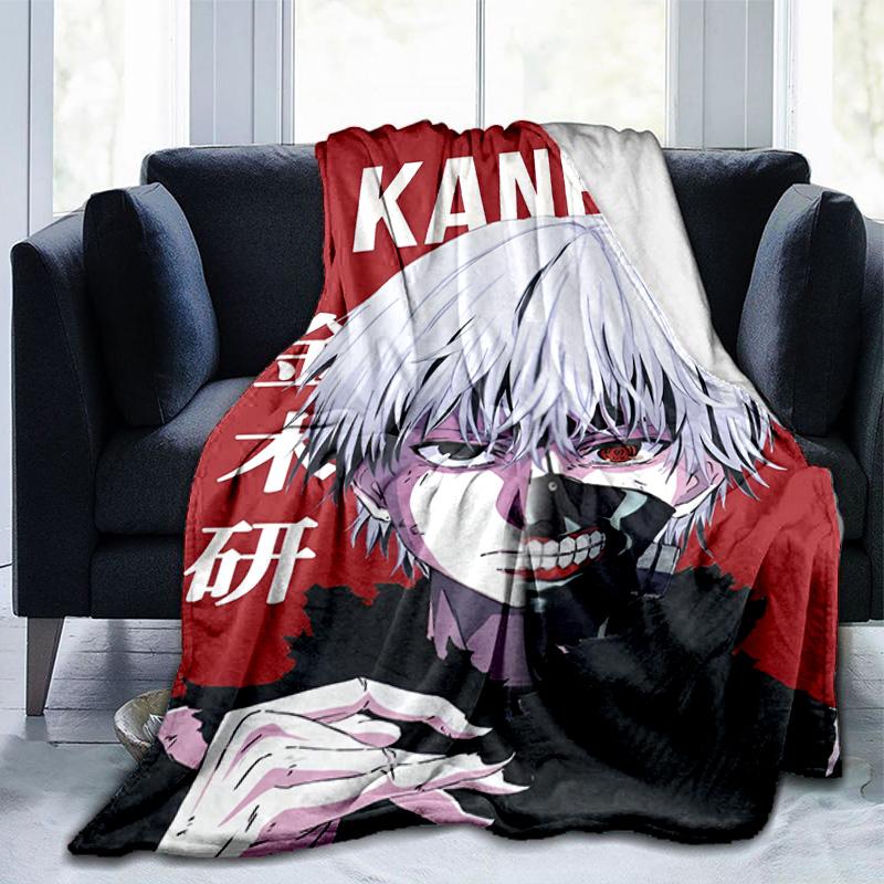 Tokyo Ghoul Kaneki's Struggle Blanket Suitable for Sofas, Beds, Offices, And Camping - Perfect Gift for Halloween Christmas