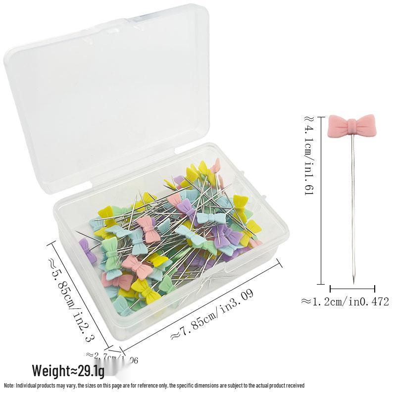 Sewing Patchwork Tools: Plum Blossom Flower Pattern Positioning Pins, 50pcs or 100pcs per Box
