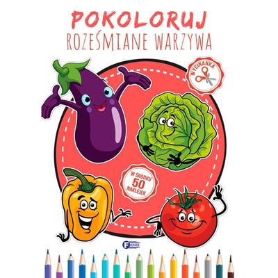Color the Smiling Vegetables Coloring Book Painting Book Little Book for Children