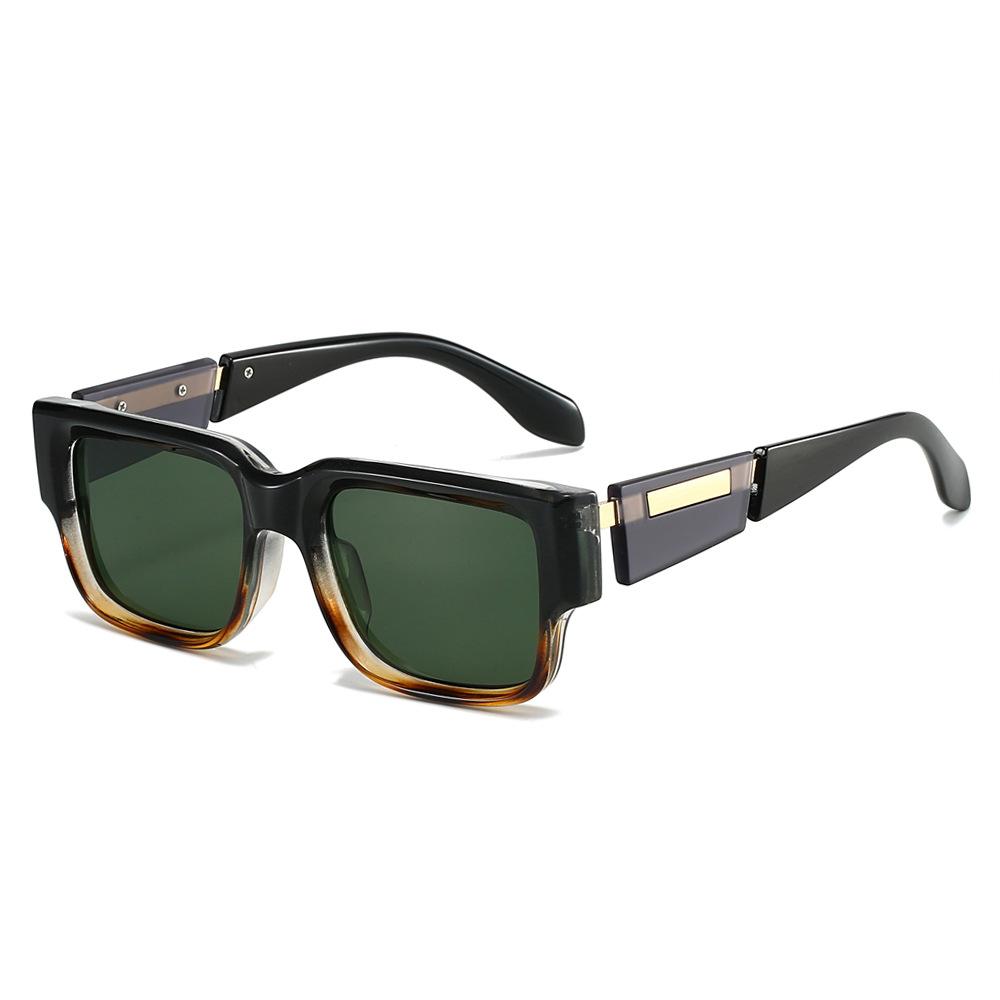  Ins Popular Fashion Square Women Luxury Sunglasses Shades UV400 Retro Men Punk Dark Blue Sun Glasses