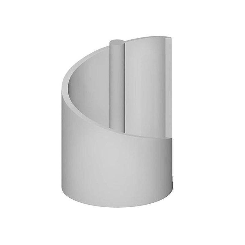 ABKY-Mountain Paper Towel Holder Countertop With Wood Round Base And Iron Holder,Holder Stand For Kitchen Roll Organize
