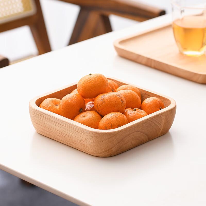 ME Japanese Style Wooden Square Salad Bowl