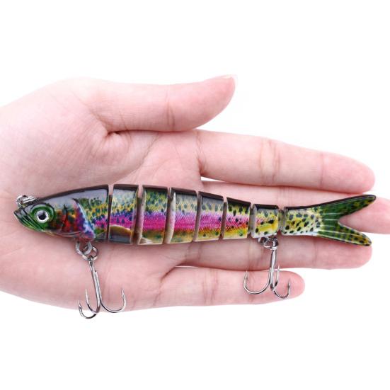 MUQZI Sports Accessory 13.7cm 27g Multi Jointed Fishing Artificial Lifelike Lure Wobbler Swim Bait