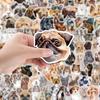 100 Watercolor Cartoon Dog Doodle Stickers Car Suitcase Skateboard Decoration Stickers Waterproof Creative Cartoon Stickers