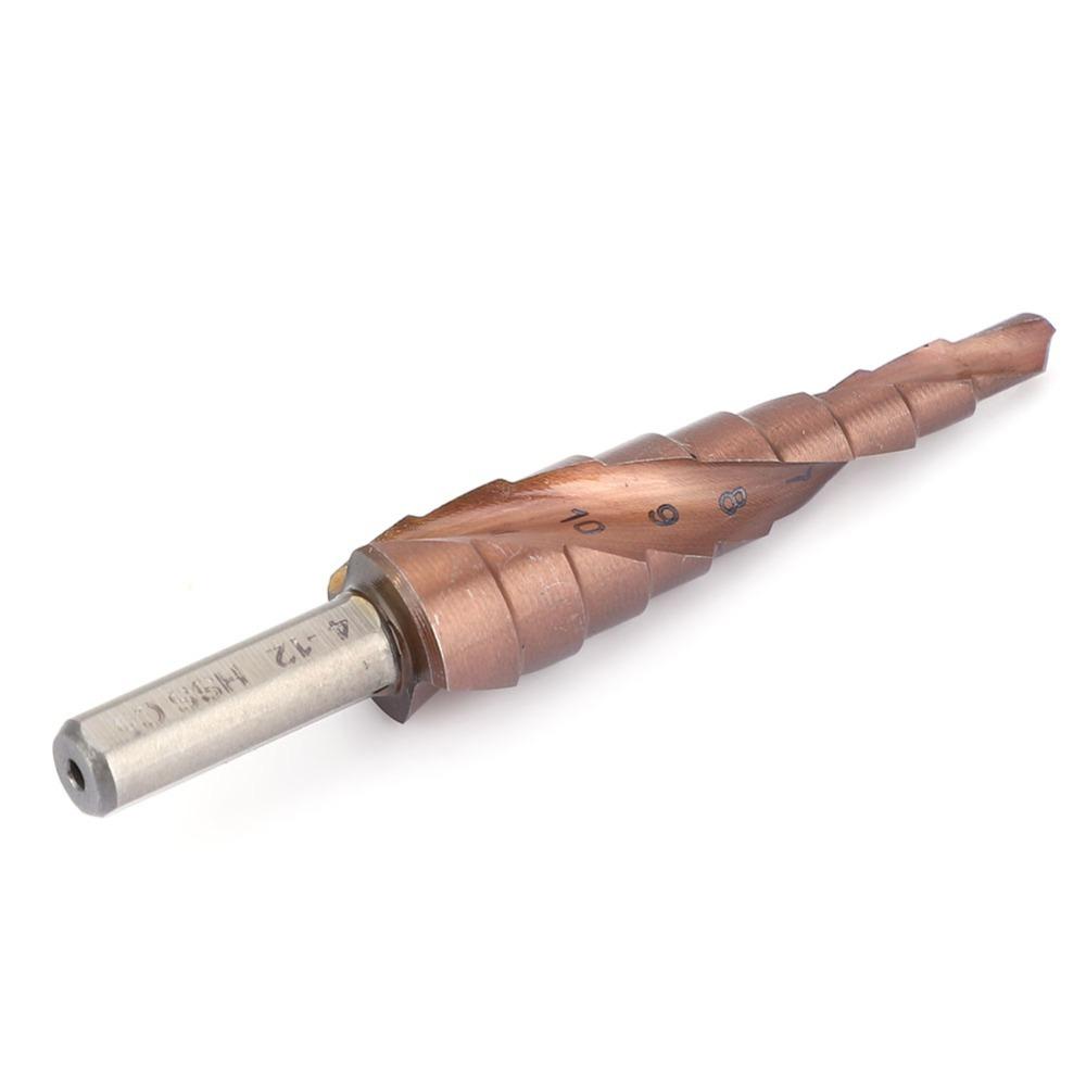 Triangular Shank Hole Opening Tool High Speed Steel M35 Hole Reamer Step Drill Bit Set Counterbore