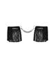 Obsessive - Sherila Black Fringed Wrist Cuffs