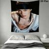 Tom Kaulitz Wall Tapestry Aesthetic Wall Hanging Printed Fabric Blanket Decorative Tapestries for Bedroom Living Room Home Decor