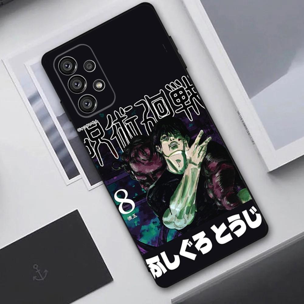 Anime Fushiguro Toji Phone Case For Samsung Galaxy A20,A21s,A22,A31,A32,A52,A53,A72,73,A80,A91 Soft Black Cover