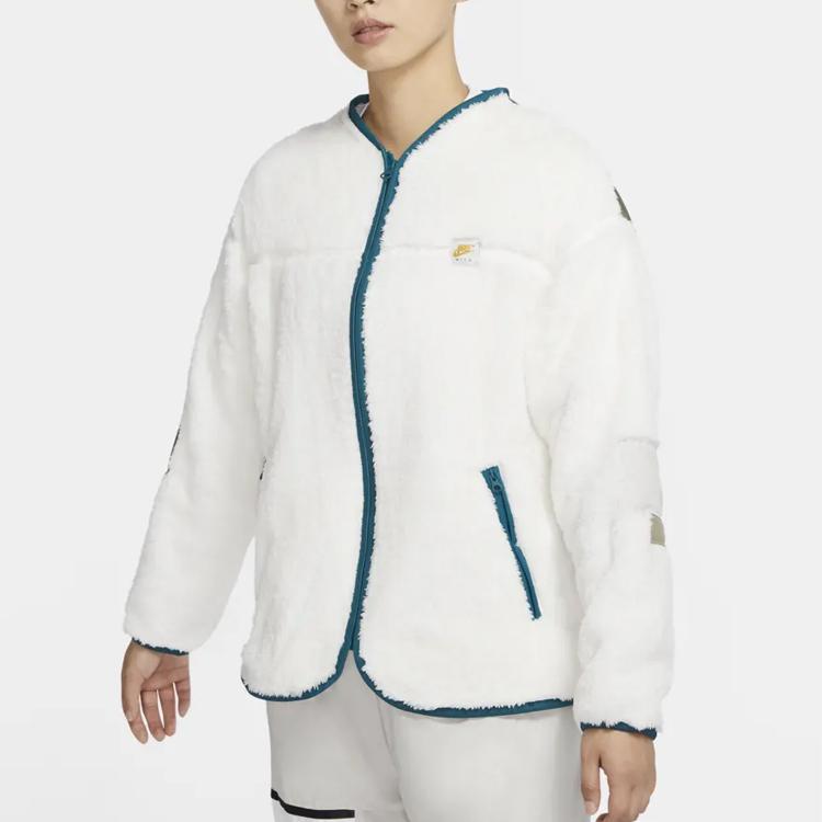 Nike Full Zip Loose Fit Jacket Women Jacket White DC6734-133