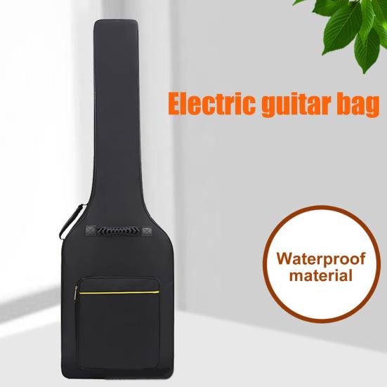 39-calowa torba na gitarę z dwoma regulowanymi paskami na ramię Pogrubiony pokrowiec na gitarę elektryczną Wodoodporna przegroda zapinana na zamek Torba na gitarę basową