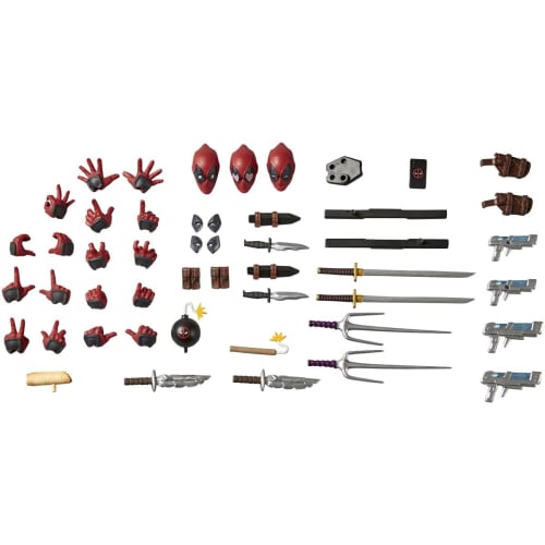 Kaiyodo Revoltech Amazing Yamaguchi Deadpool Ver. 2.5, Approximately 170mm Tall, Non-scale PVC & ABS Painted Action Figure