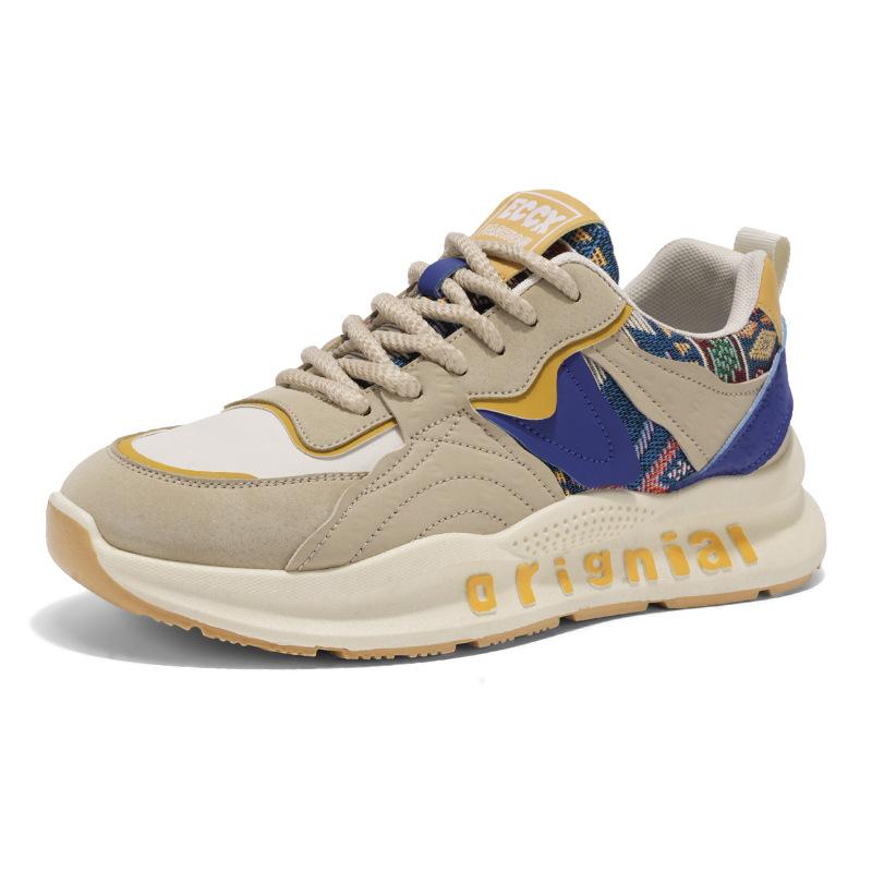Platform Dad Shoes Men's Shoes Retro Casual Sports Shoes Spring New Splicing Trend Heightened Adolescent Men's Shoes