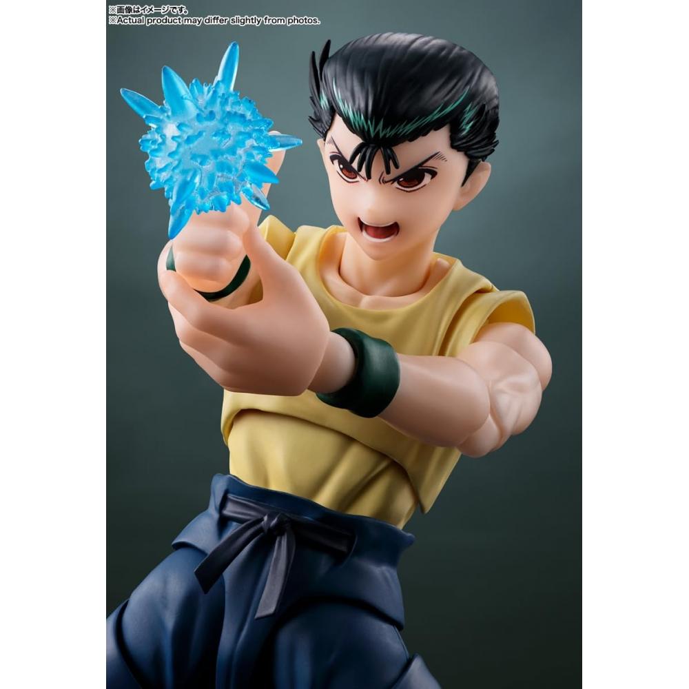 SHFiguarts Yu Yu Hakusho Yusuke Urameshi pohyblivá figurka z lakovaného PVC a ABS materiálu o velikosti přibližně 145 mm