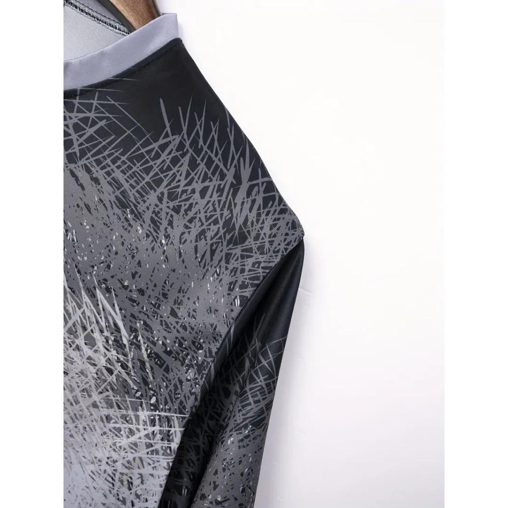 Men's Casual Striped Stand Up Collar Short Sleeved Pullover