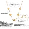 European American Fashion Zirconia Flower Heart Pendant Necklace, Bracelet, Earrings, Ring, and Bangle Set