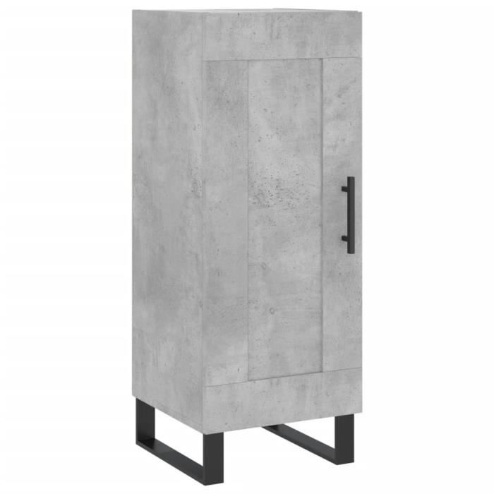 VidaXL Buffet Concrete Grey 34.5x34x90 Cm Engineered Wood 830472