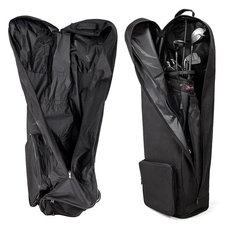 1Pcs Practical Durable 600D Golf Club Bags Storage Pouch Soft Golf Travel Bags With Wheels Large Capacity Aviation Bag