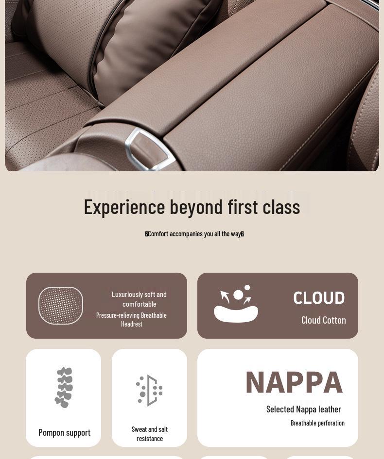 Mercedes-Maybach S Napa Leather Headrest Neck Pillow