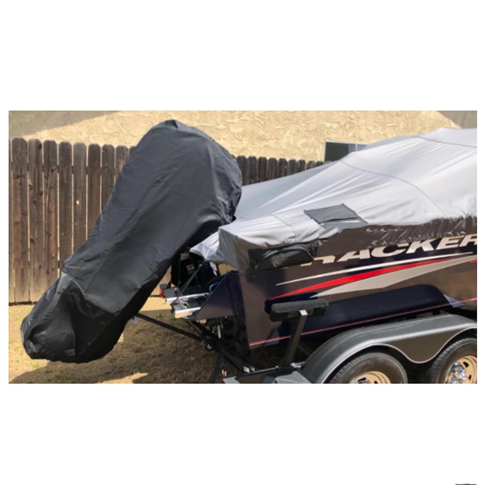 100-150HP Black Heavy Duty Boat Full Outboard Motor Engine Storage Cover Durable