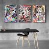 Nowy Graffiti art abstrakcyjna figura na płótnie malarstwo kultura uliczna wall art kobiety kolor plakat biuro salon home decoration mural bez ramki!