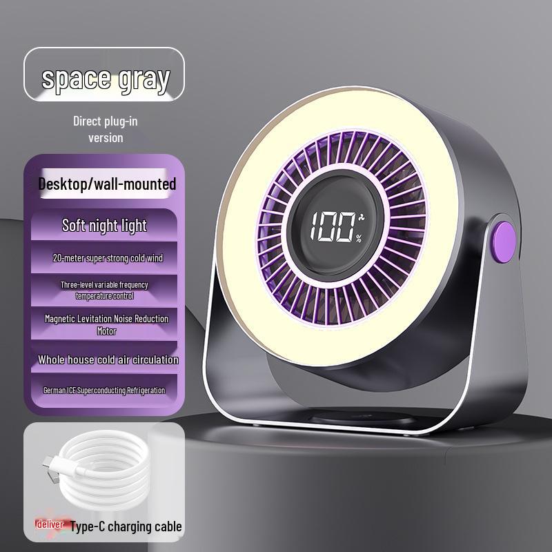 

2025 Wall-Mounted Mini Desktop USB Fan: High-Speed, Portable, Large Wind Circulator 153*87*174