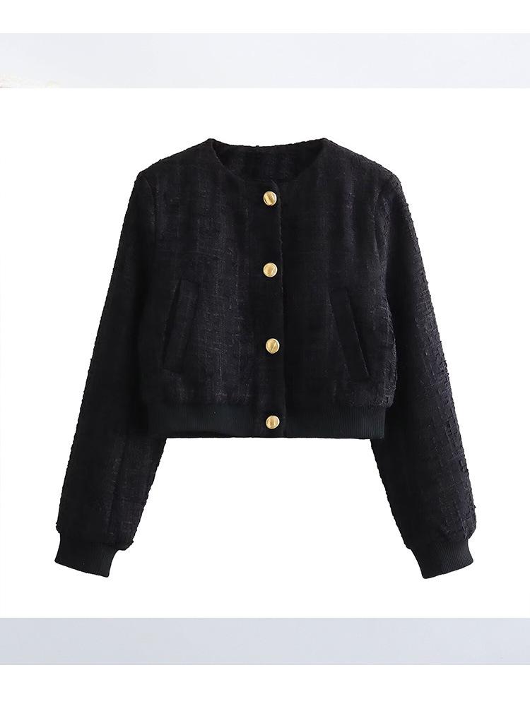 

Новая весенняя куртка 2024, женская куртка, модное теплое уличное короткое пальто, шикарные молодежные куртки «Джокер» XS чёрный