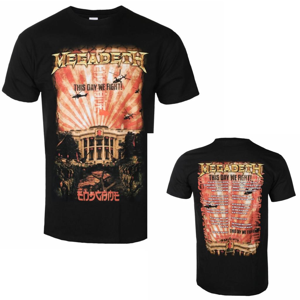 Retro Megadeth Graphic Cotton Tshirt Unisex Summer Short Sleeve Fashion Brand Tee Luxury Casual Vintage Tees