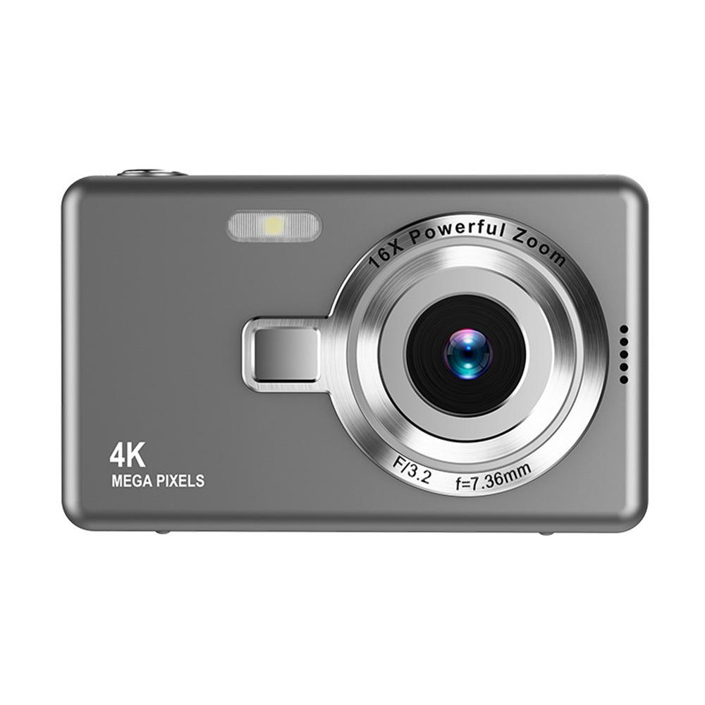 

CCD style retro high-definition digital camera, portable vintage camera, for taking photos, recording, gifts, Includes 32GB memory card,card reader сірий колір