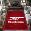 Arsenal Personalized Name Floor Mat Perfect for Hallway Kitchen Outdoor Foyer Antislip Carpet Decorate Offices Perfect Gift for Women/Men