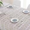 Elegant White Lace Table Cloth Wedding Decor Translucent Table Cover Embroidered Tablecloth Tea Tabl