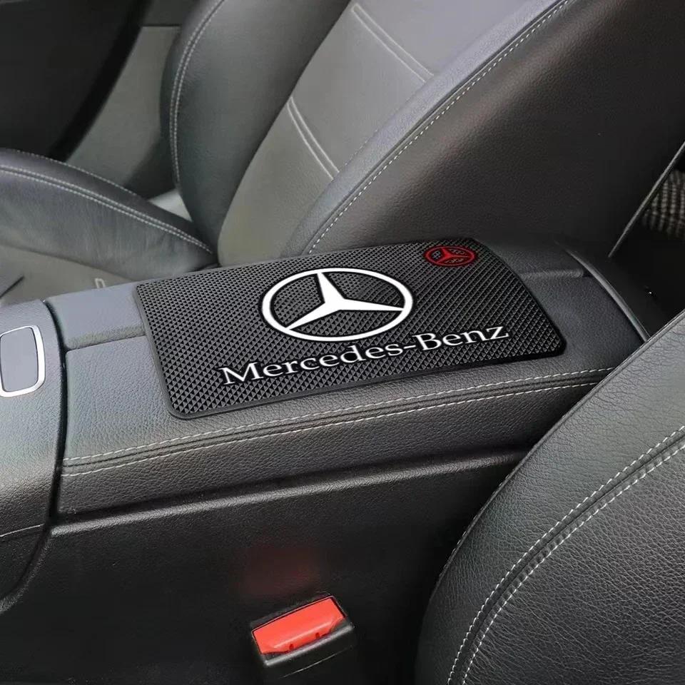 Vehicle Mobile Phone Non-Slip Pad Car Silicone Storage Mat For Mercedes Benz AMG W204 W205 W203 W211 W212 W213 W201 W210 W124 WGV9