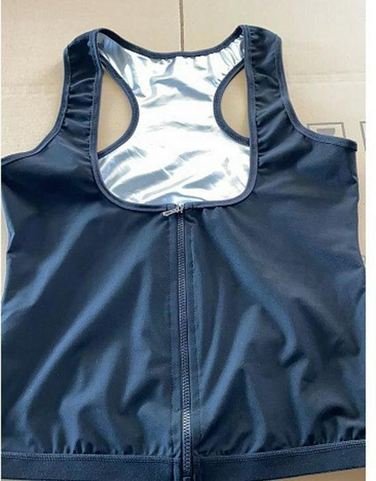 

Європейський і американський транскордонний жилет великого розміру на блискавці для жіночого одягу для йоги та фітнесу 2XL/3XL срібний