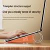 Aluminum Alloy Portable Laptop Stand with Cooling Function, Height Adjustable, Detachable, and Universal Fit.