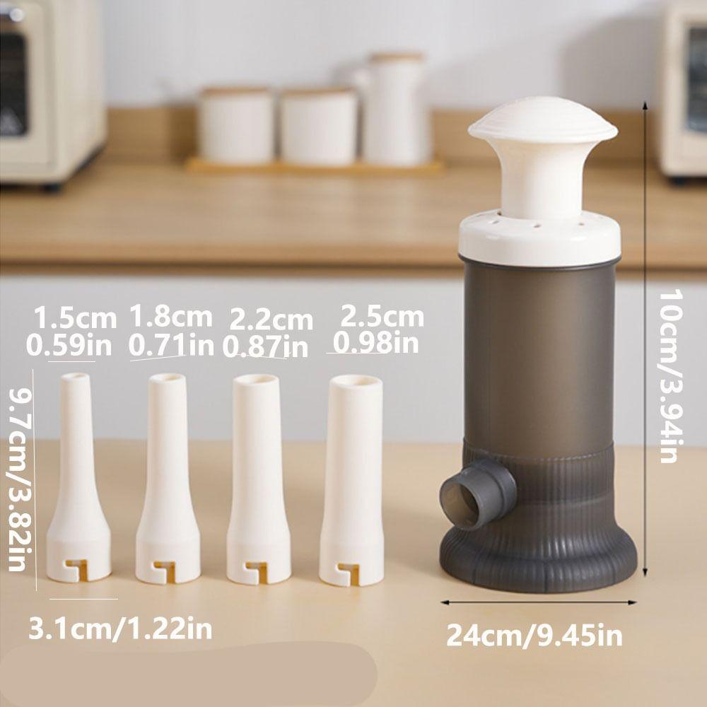 Food-Grade Material Sausage Machine Manual Operation with 4 Stuffing Tubes Sausage Filling Tool Vertical Design Stuffer Filler