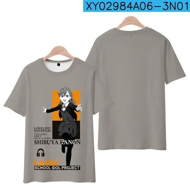 

НОВЫЙ! Люблю жить!Супер звезда!! Футболка с 3D-принтом, летняя мода, с круглым вырезом, с коротким рукавом, популярная японская уличная одежда в стиле аниме, унисекс 6XL