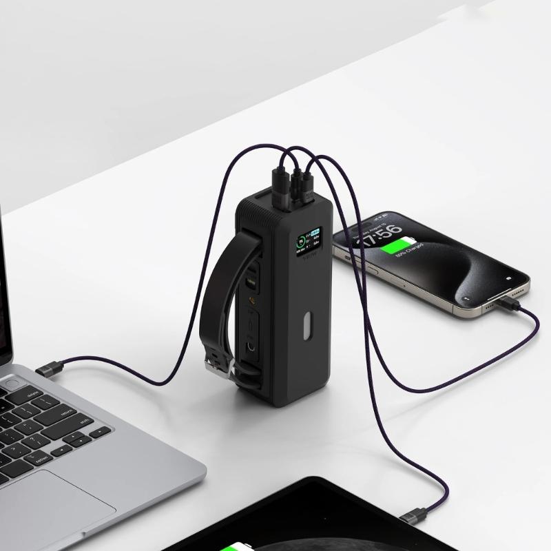 Travel Friendly Soft Case Protector Sleeve Housing Full Coverage Sweat Resistant For 737 140W Mobile Power Enhances Grip