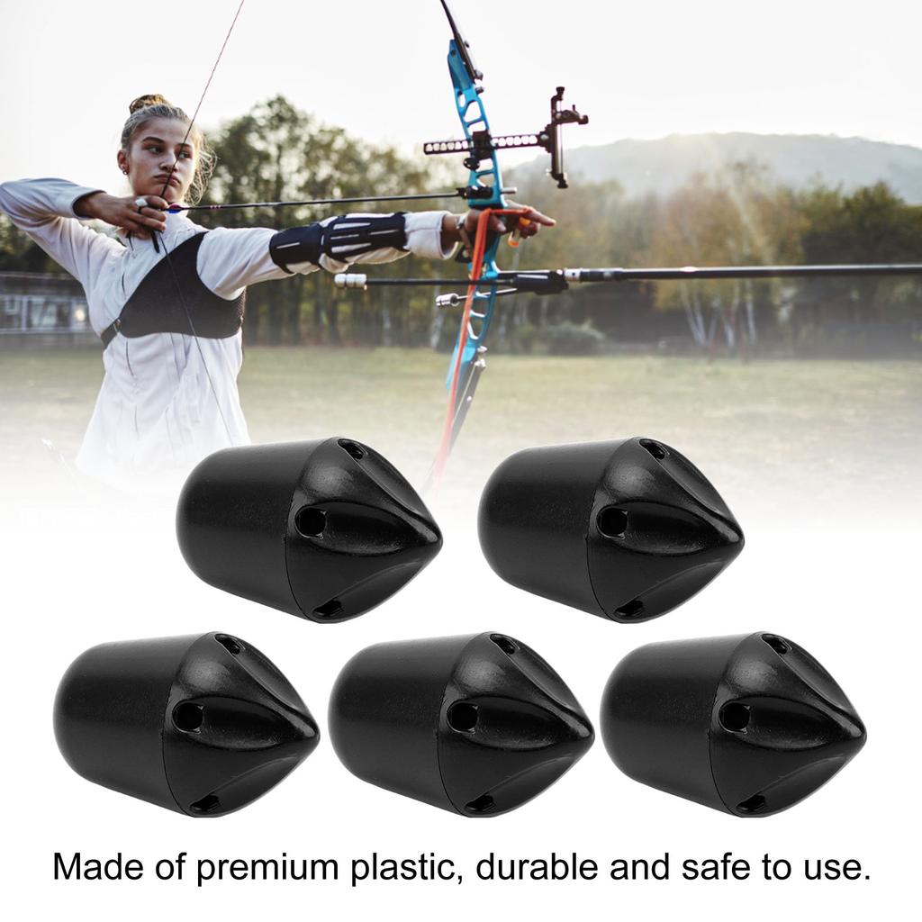 5Pcs Plastic Arrow Heads Whistle Arrowhead Archery Arrow Tip for Practice Competitions