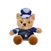 Fire Uniform Bear Doll Plush Doll Cute Teddy Bear Doll Police Iron Bear