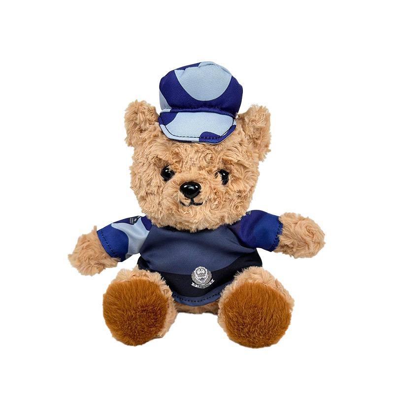 Fire Uniform Bear Doll Plush Doll Cute Teddy Bear Doll Police Iron Bear