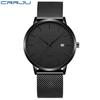 CRRJU 2172 Men's Casual Watch - Simple, Ultra-Thin Design with Calendar for Students and Professionals